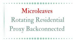Microleaves Rotating Residential Proxy Backconnected