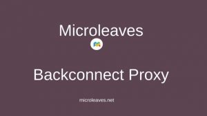 Microleaves Special Backconnect Proxy