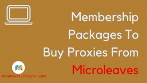Membership Packages To Buy Proxies From Microleaves