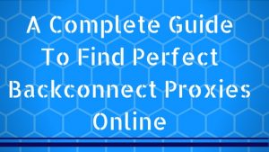A Complete Guide To Find Perfect Backconnect Proxies Online