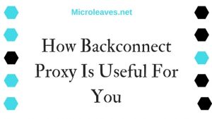 How Backconnect Proxy Is Useful For You