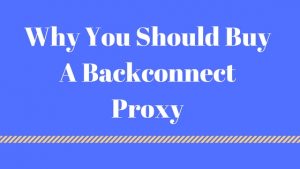 Why You Should Buy A Backconnect Proxy