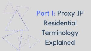 Part 1: Proxy IP Residential Terminology Explained