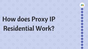 How does Proxy IP Residential Work?